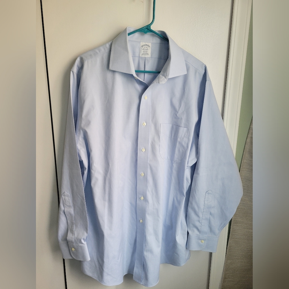MENS Brooks Brothers Sky Blue Dress Shirt